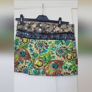 Desigual wraparound reversible skirt